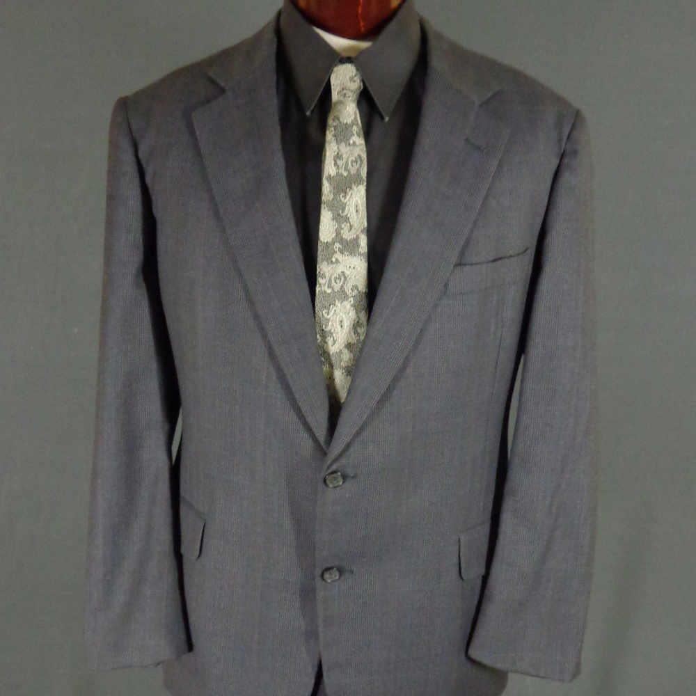 Vintage Gray Nordstrom Wool Blend Blazer 48
